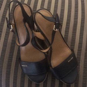 Used COACH wedge sandal